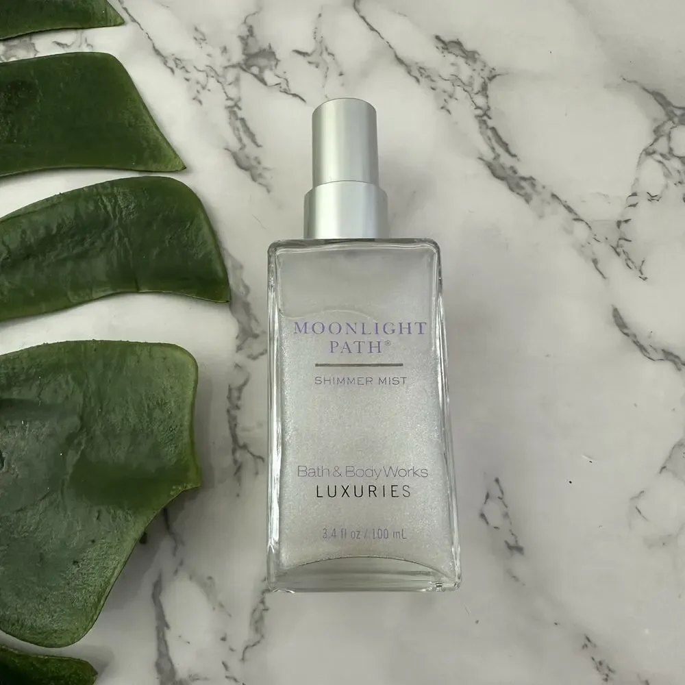 Bath and Body Works Luxuries Moonlight Path Shimmer Mist New 3.4 oz Glass